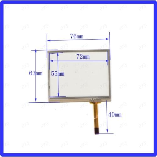 ZhiYuSun KDT6586 3.5inch 4-wire resistive touch panel for Car DVD, GPS Navigator screen glass KDT-6586