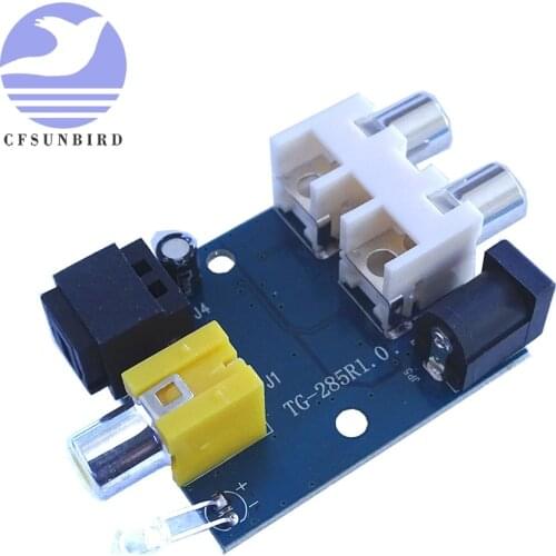 CS8416 CS434 24 Bit 192KHz Coaxial Optical Fiber DAC Decoder Board Module RCA Interface 5-12V Digital Optical Decoder