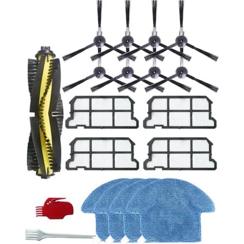 For ilife V7 V7s V7spro V7splus Robotic Vacuum Cleaner parts kit Main brush Side brush Dust Hepa Filter Mop Cloth Accessories