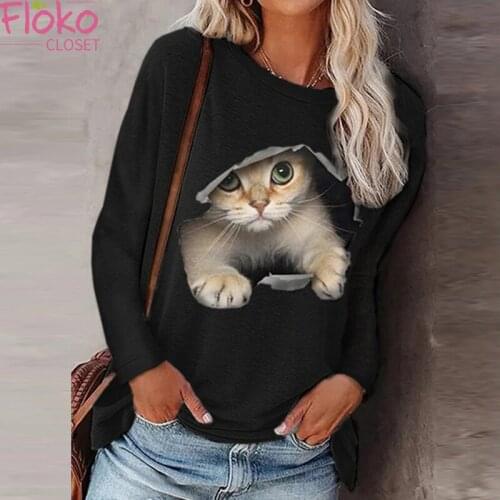 Женские футболки с длинным рукавом FlokoCloset China At AliExpress