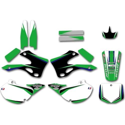 H2CNC GRAPHICS & BACKGROUNDS DECAL STICKER Kits for Kawasaki KX125 KX250 1999 2000 2001 2002 KX 125 250