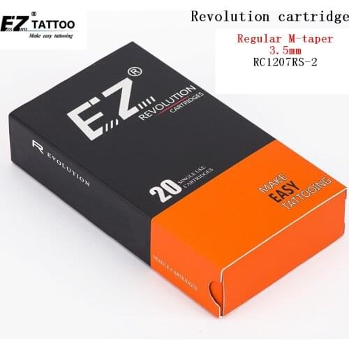 RC1207RS-2 EZ Revolution Cartridge Tattoo Needles Round Shader #12 M-Taper 3.5mm for cartridge machines and grips 20 pcs /lot