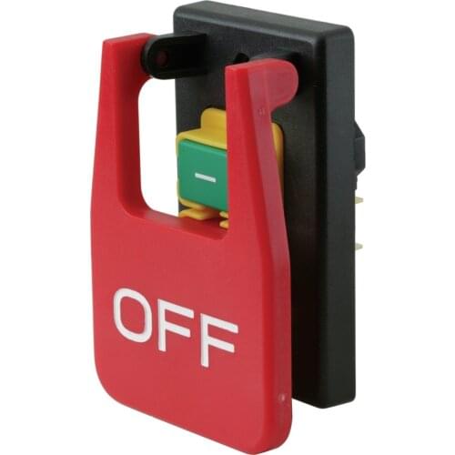 Kedu 220V-240V 18A (16A) 5E4 Table Saws Electromagnetic Pushbutton Switch Paddle Switch for Bench Saw Wood Machine KJD17B-16