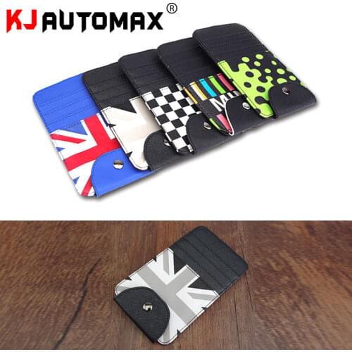 KJAUTOMAX for all modle of Mini Cooper Card Holder Green Rainbow Checker GreyJack UnionJack