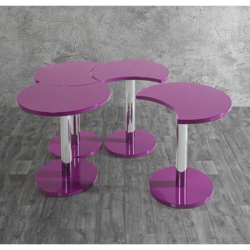 Clover Medium Coffee Table-Zigon Coffee Table MADE IN TURKİYE