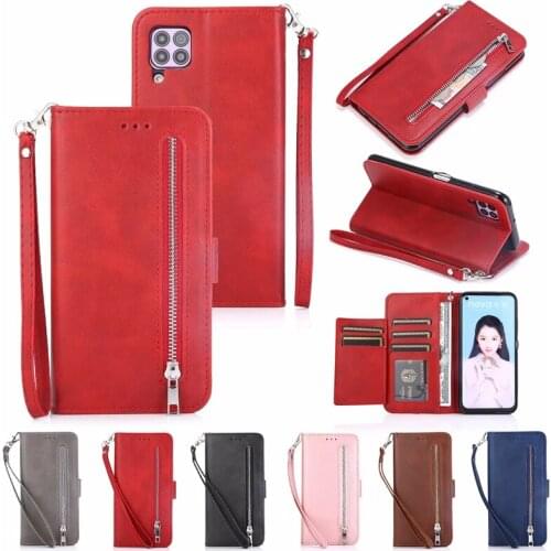 Zipper Leather Wallet Case For Samsung S20 Ultra Plus A51 A71 Huawei P40 Lite Pro Coin ID Cash Slot Holder Magnetic Luxury 40PCS