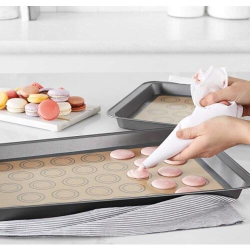 Hot Non Stick Silicone Baking Mat Rolling Dough Baking Pastry Pad Macaron Cake Cookie Making Temperature Resistant Kitchen Tools