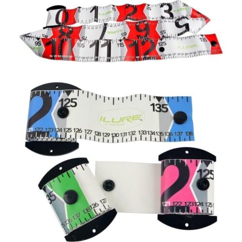 Fishing Ruler Waterproof Striped Ocean Beach Fishing Measuring Ruler For River Boat Fishing Tape Fishing Ruler Tackle Tools