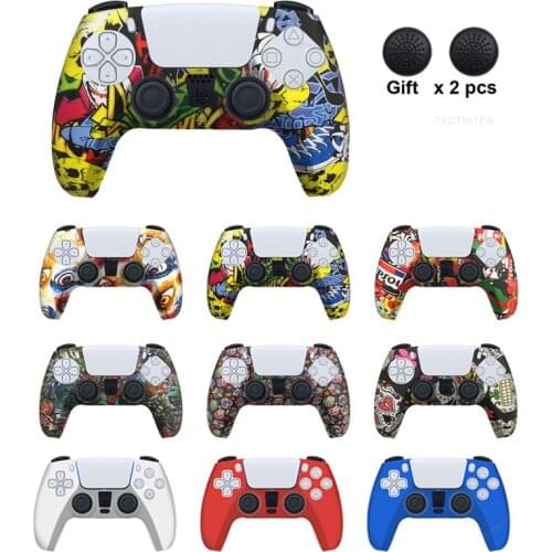 For PS5 Controller Soft Silicone Gel Rubber Case Cover For SONY Playstation 5 Protection Case For PS5 Gamepad