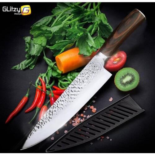 Kitchen Knife Set Chef Knives Japanese 7CR17 440C High Carbon Stainless Steel Santoku Utility Slicer Paring Meat Cleaver Knife