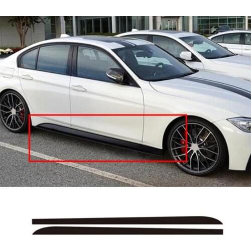 2pcs Car Stickers Side Skirt Sill Stripe Body Decals Auto Styling Accessories for BMW 1 3 4 5 6 Series F30 F35 F31