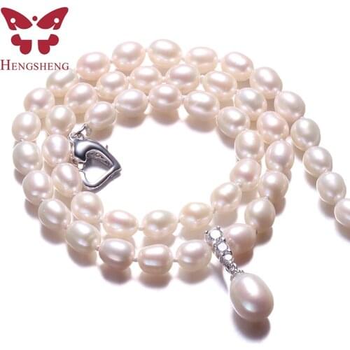 New Arrival 100% Natural Freshwater Pearl Necklace Womens Necklace Pearl Jewelry 6-7mm Pearl Choker colar feminino