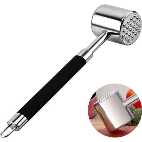 Meat Tenderizer Heavy Duty Mallet Tool Chicken Pounder with Rubber Grip Handle Kitchen Cooking Tool Hammer Tenderizing for Beef
