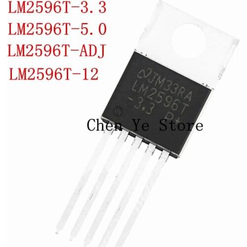 Free Shipping 50PCS IC LM2596T-ADJ LM2596T-3.3 LM2596T-5.0 LM2596T-12 LM2596T TO-220 Voltage Regulator 3A Adjustable NEW