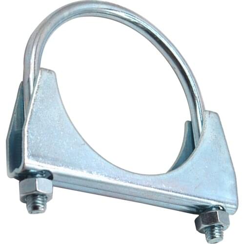 304 Stainless Steel Saddle U-Bolt Exhaust Muffler Clamp - 3 Inch