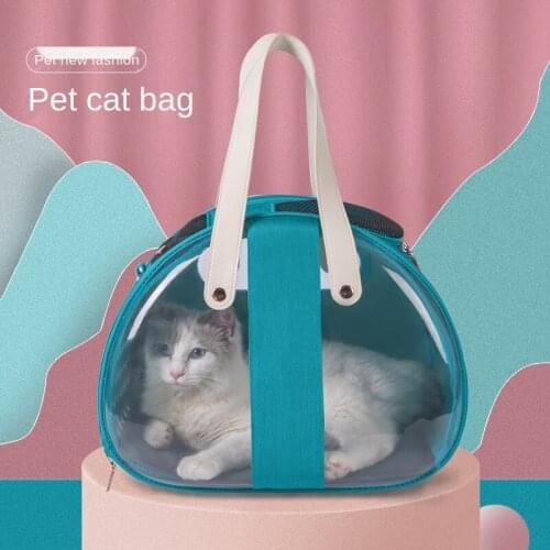 Foldable Pet Bag Carrier Transport Small Cat Carriers Pet Transparent Breathable Travel Space Capsule Pet Carrying Bags