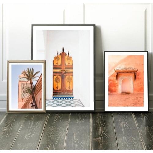 Marrakesh Modern Sofa Background Wall Decorative Painting Canvas Poster For Living Room Bedroom Dining Room Wall Decor