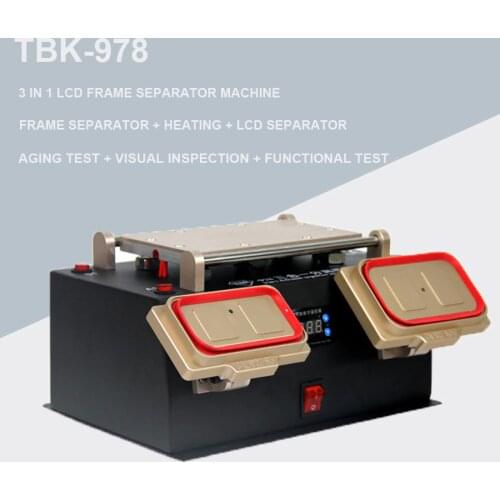 TBK-978 3 in 1 Multifunction Preheater Station Middle Bezel Frame Separator Machine Vacuum Screen Separator Machine