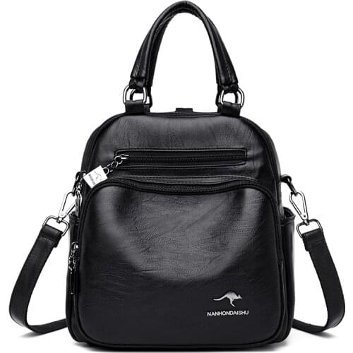 Soft PU Leather Vintage Women Handbag Tote Designers Luxury Women Shoulder Bags Female Top-handle Crossbody Bags