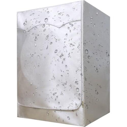 1Pc Silver Automatic Roller Washer Cover Waterproof Front Loading Washing Machine Cover M/L/XL/XXL For Choose