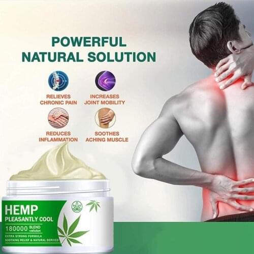 10g/ 30g/ 50g Arthritis Relieve Muscle Pain Neck Back Shoulder Body Pain Relief Hemp Cream Hemp Balm Ointment Rheumatism