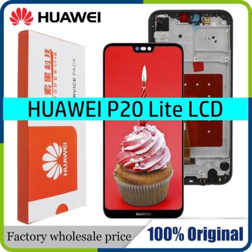 10pcs/lot 5.84" LCD For HUAWEI P20 Lite Display Touch Screen with Frame for HUAWEI P20 Lite LCD ane-lx3 Huawei Nova 3e Display