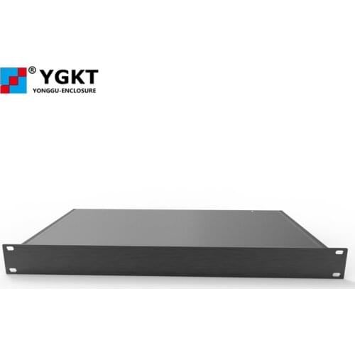 1u rackmount chassis server case compact stylish aluminum front-panel rackmount case mini itx 482*44.5*250mm