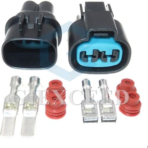 2 Pin 4.8 Series Auto Wiring Connector Automotive Waterproof Electric Wire Male Plug Cable Female Socket Sealed Adapter
