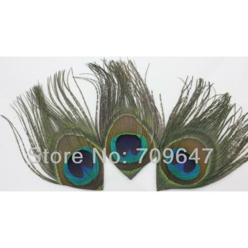 50PCS/LOT 8-10cm Length Nature Colour Peacock Eye Feathers Nice DIY Materials for Brooch, Hair Ornament etc FREESHIPPING