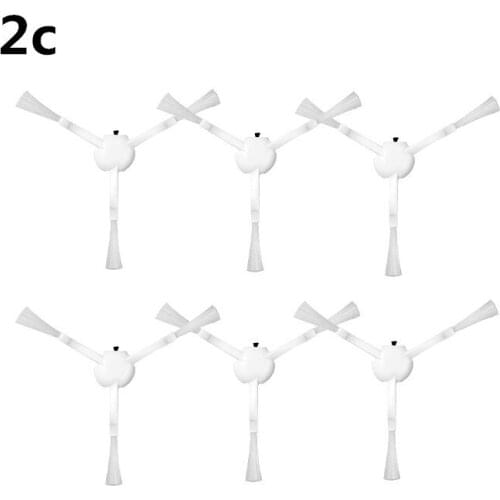 6pcs Washable Sweeping robot Accessories Side bursh For xiaomi mijia Mi Robot Vacuum mop 2c Robot Vacuum Cleaner Parts Kits