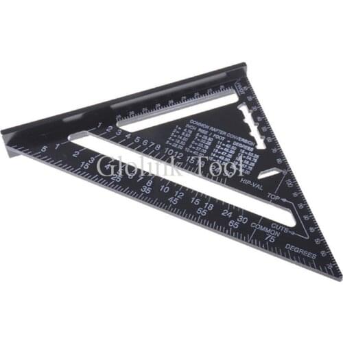 7" Inch Triangle Ruler Measuring Tool Quick Read Square Layout Tool Triangle Angle for Carpenter Ruler For Woodworking