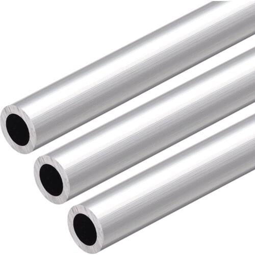 Uxcell 6063 Aluminum Round Tube 300mm Length 15mm OD 10mm Inner Dia Seamless Aluminum Straight Tubing 3 Pcs