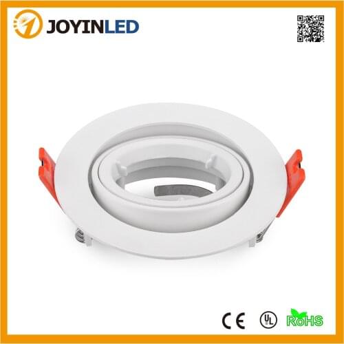 Free shipping 2pcs/lot white aluminum led bulb holders/Frame GU10 MR16 spotlight led fixtures