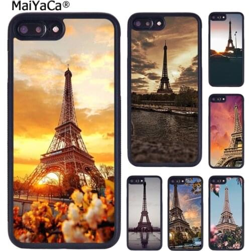 MaiYaCa Paris France Eiffel Tower Night Art Phone Case For iPhone X XR XS 11 12 Pro MAX 5 6 6S 7 8 Plus Samsung Galaxy S8 S9 S10