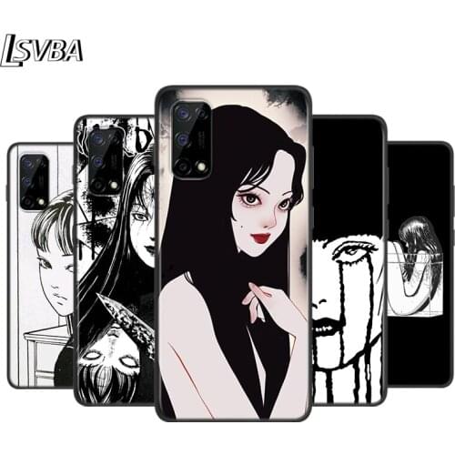 Horror Comic Tomie Silicone Cover For Realme V15 X50 X7 X3 Superzoom Q2 C11 C3 7i 6i 6s 6 Global Pro 5G Phone Case