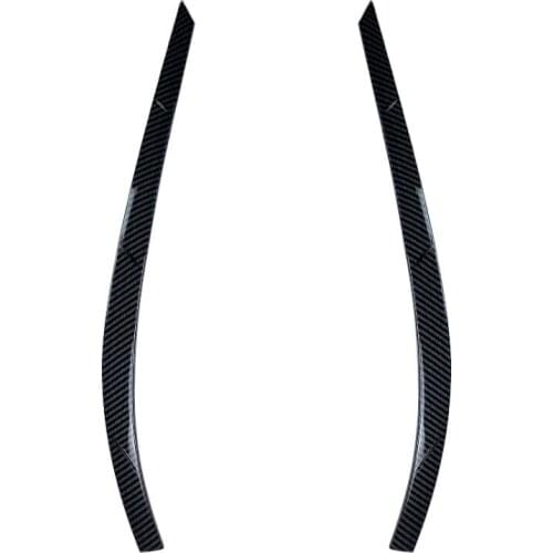 For VW Tiguan MK1 2011-2016 Black Car Sticker Front Headlights Eyebrow Eyelid Trim Cover Accessories ABS