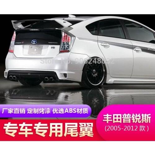 For Toyota Prius 2009-2014 ABS Spoiler Wing Trunk Lip Boot Cover Car Styling