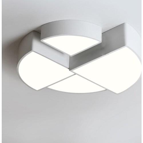 Geometry Modern White Black Ceiling Lamp Simple Art 8W Acrylic LED Flush Mounted Lamp Aisle Light Balcony Bedroom Lighting CL187
