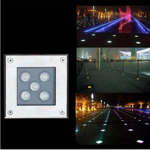 IP65 Waterproof Square 4W AC85-265V DC12V LED Outdoor Ground Garden Path Floor Underground Buried Yard Lamp Spot Landscape Light
