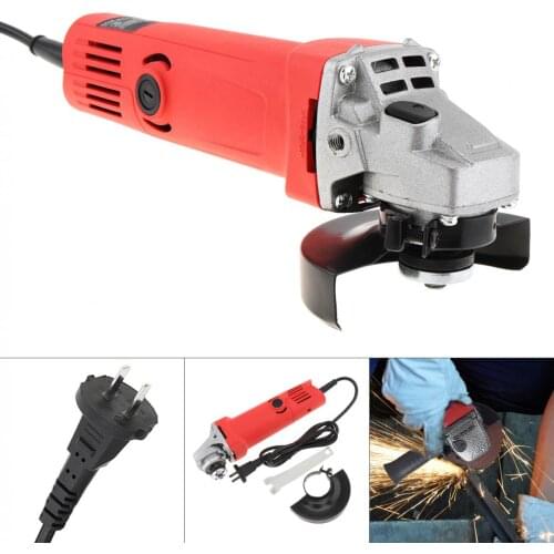 220V 700W 12000rpm Multifunction Electric Angle Grinder Protective Cover 100mm Polishing Disc for Household Factory Polishing