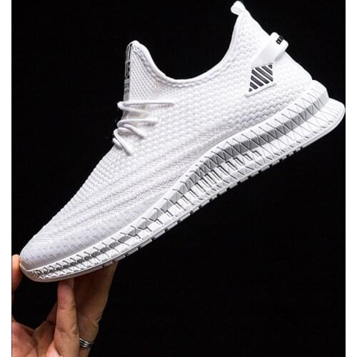 Mens shoes new fashion sports shoes mens flat casual shoes mesh breathable walking shoes tennis shoes Zapatillas Hombre