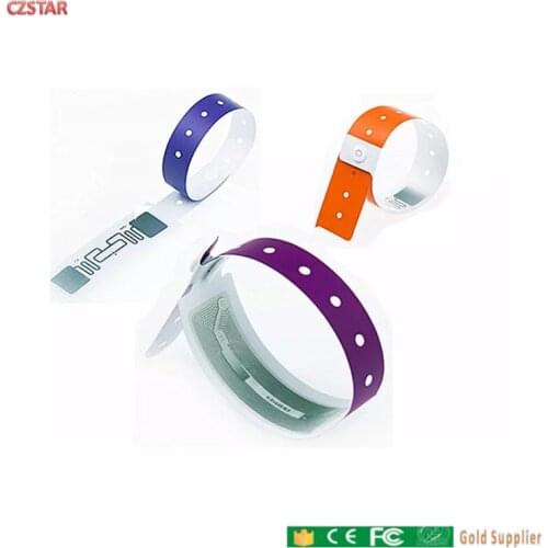 Long range waterproof Disposable PVC UHF RFID tag patient Hospital ID reusable silicon rfid uhf Wristband tag school sports race