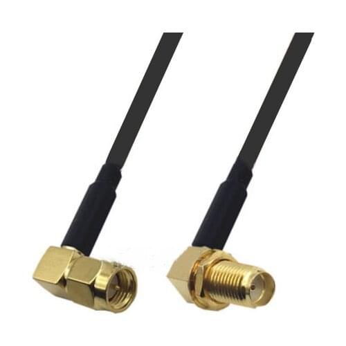 SMA Male to SMA Female right angle RF pigtail RG174 Jumper cable