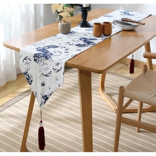 Floral Japanese style modern table runner table cloth cabinet cover bed runner cabinet cover home party festival decoration