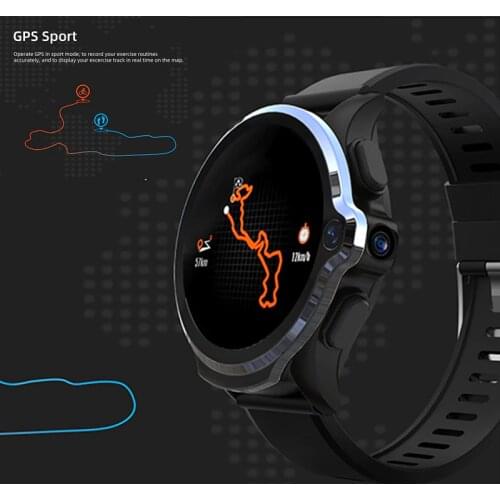 4G GPS Smartwatch 3GB 32GB Android Smart Watch Men Dual Camera 1260mAh 1.6" Face ID WiFI sim card For IOS Android Xiaomi Phone