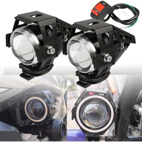 Universal 12V For Bicycles Cars Motorcycle Headlight U5 LED Spotlights Moto Auxiliary Lightings DRL Motorbike Lamps Fog light
