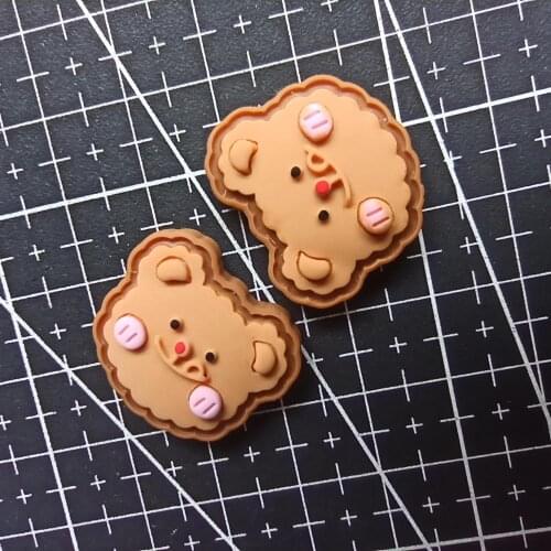 1pcs/lot resin flat back bear head 24mm Scrapbook Embellishment DIY Phone Decoration