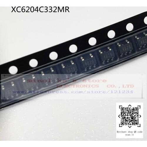 [ 10pcs/1lot ]100%New original: XC6204C332MR - LDO, 3.3V±2%, 150mA, -CE, PDR