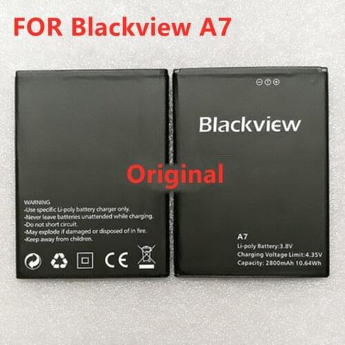 100% Original Blackview A7 Battery 2800mAh Back Up Battery Replacement For Blackview A7 Dual Smart Phone