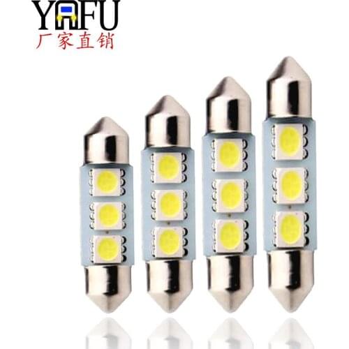 5050 3smd 36mm Double Pointed Car Reading Light LED Roof Light Trunk Light Compartment Light 2.5 Led Lights for Car